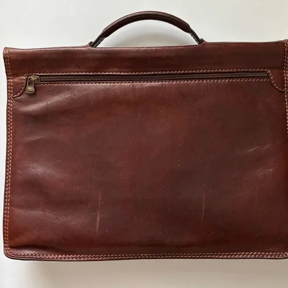 THE BRIDGE Men’s Vintage Leather Briefcase Document Bag